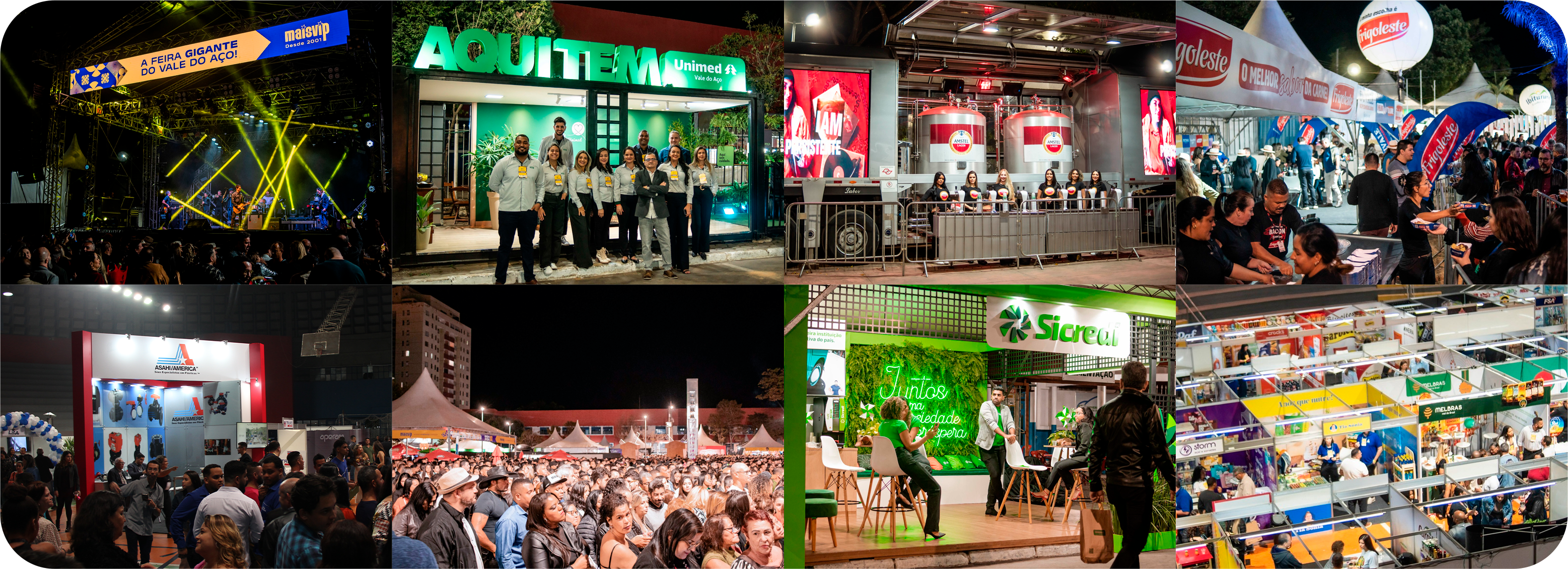 Vista geral dos stands da Expo Inox